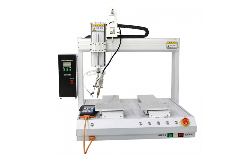 米恩HXJ5331四軸雙平臺自動焊錫機(jī)